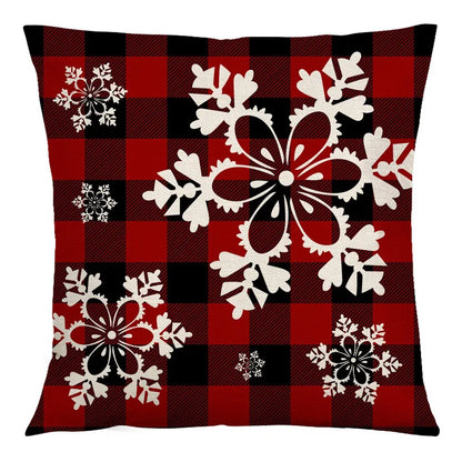 DecorBites™ Christmas Linen Cushion Cover 45x45cm Sofa Home Party Decor