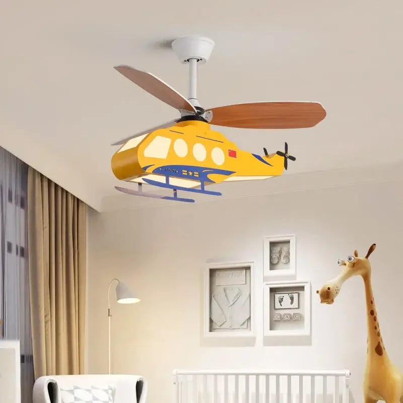 DecorBites™ Helicopter Light Ceiling Lamp for Boy's Room