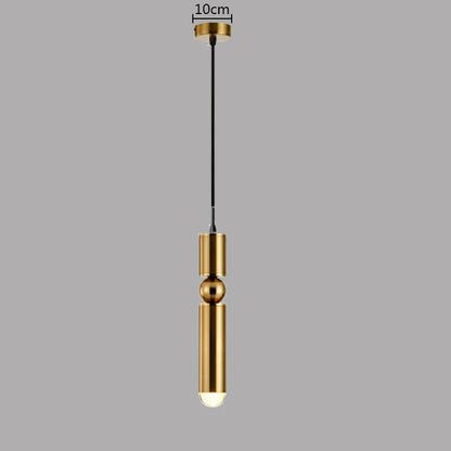 DecorBites™ Brass Pendant Light - Modern Minimalist Nordic Bar Small LED Hang Lamp