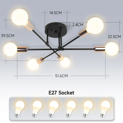 Lámpara colgante de techo LED DecorBites™ para cocina, sala de estar y decoración del hogar