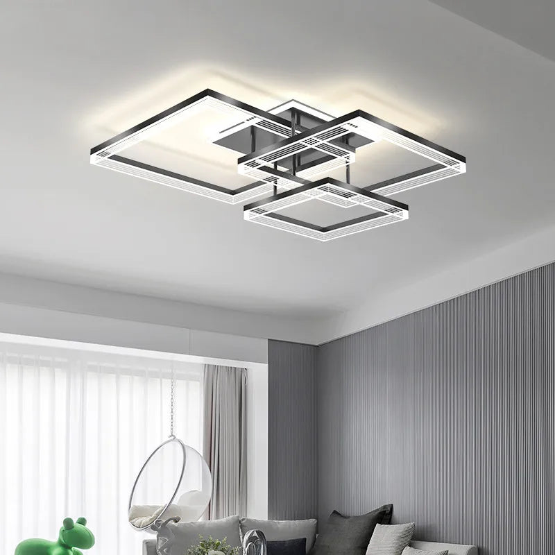 ثريا دائرية من الأكريليك من DecorBites™ - ديكور إضاءة داخلي عصري لغرفة المعيشة