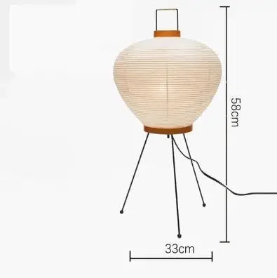 DecorBites™ Japanese Rice Paper Floor Lamp by Noguchi Yong for Bedroom and Parlor Lighting