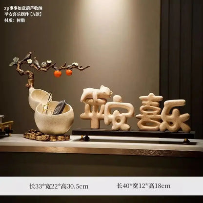 DecorBites™ Chinese Gourd Key & Desktop Storage Decoration for Wealth Attraction