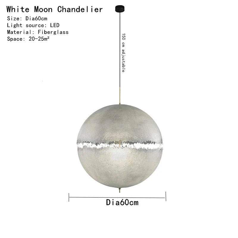 DecorBites™ Designer Moon Pendant Chandelier High-end LED Lighting for Living Room Bedroom