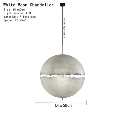 DecorBites™ Designer Moon Pendant Chandelier High-end LED Lighting for Living Room Bedroom
