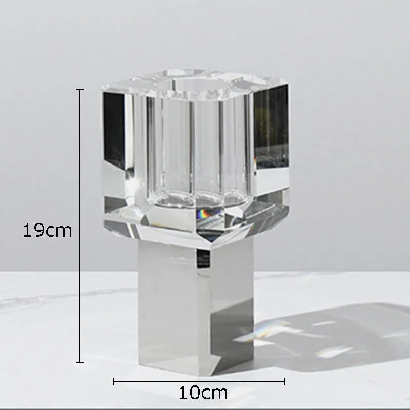 Jarrón de cristal transparente DecorBites™ para plantas en maceta y arreglos florales