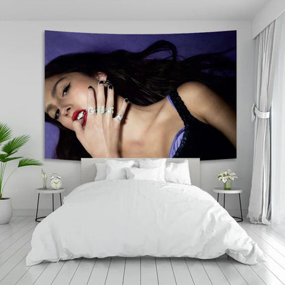 Decobites Olivia Tapestry Rodrigo's Album Aesthetics Bedroom Dorm Backdrop Gift