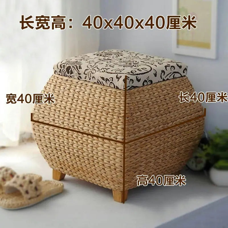 كرسي تخزين 3 في 1 من DecorBites™: مسند للقدمين، ومنظم للأحذية، ومقعد مريح