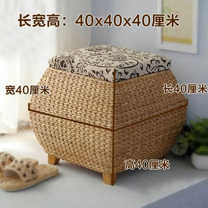 كرسي تخزين 3 في 1 من DecorBites™: مسند للقدمين، ومنظم للأحذية، ومقعد مريح