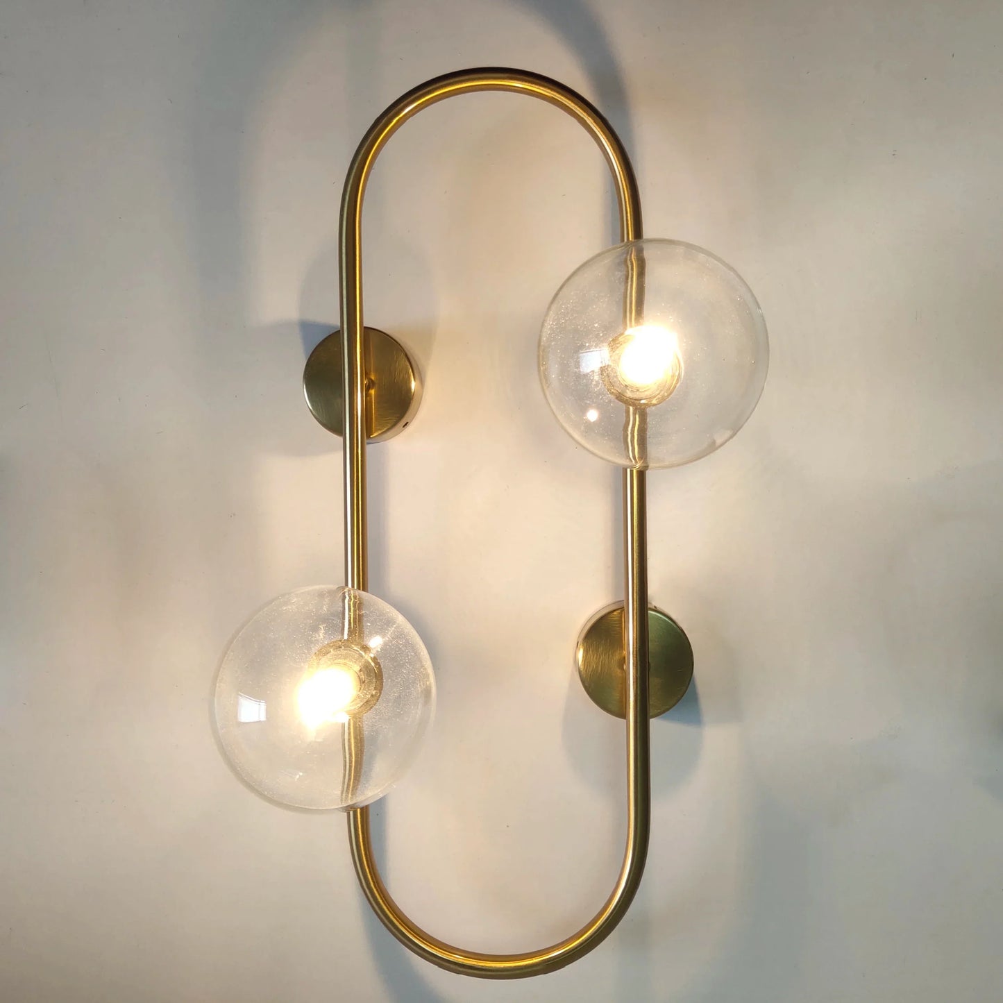 DecorBites™ Brass LED Wall Sconce Lamp for Bedroom, Living Room, Hotel - Modern Decorative Lighting