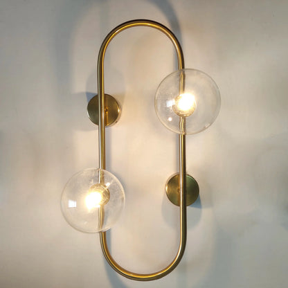 DecorBites™ Brass LED Wall Sconce Lamp for Bedroom, Living Room, Hotel - Modern Decorative Lighting