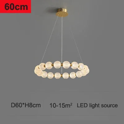Lámpara de techo LED con bola de cristal DecorBites™: Lámpara colgante moderna para salón o dormitorio