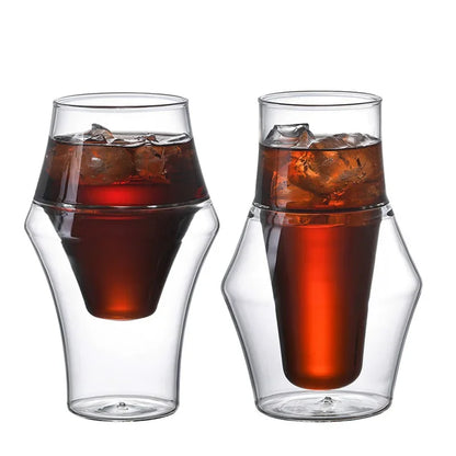 DecorBites™ Latte Double Bottom Cup - Heat Resistant Glass Coffee Tea Tableware