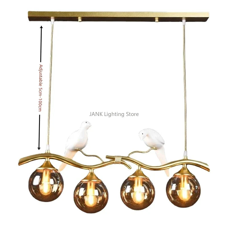 DecorBites™ Glass Pendant Lights for Living Room, Restaurant & Counter, LED Interior Decor Lamps