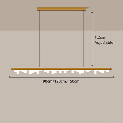 DecorBites™ LED Hanging Lamps Strip: Modern Art Designer Pendant Lights for Home Decor