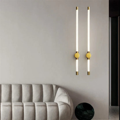 DecorBites™ Gold Geometric Lines Wall Lamps for Modern Luxury Home Decor