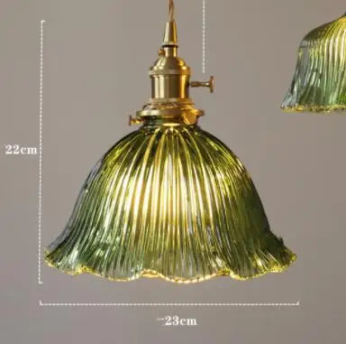 ديكوربايتس™ - مصابيح معلقة زجاجية زرقاء - تجهيزات غرف النوم وغرف الطعام والمعيشة