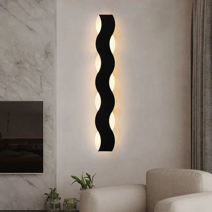 Aplique de pared LED ondulado DecorBites™ para pasillos interiores, dormitorios y sofás