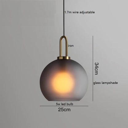 Lámpara colgante LED DecorBites™ con bola de cristal: Lámparas colgantes modernas para el hogar, restaurantes y cafeterías.