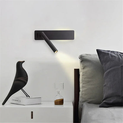 DecorBites™ LED Wall Reading Lamp for Bedroom, Hotel Headboard, Night Light