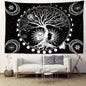 Starry Sky Sun Moon Life Tree Tapestry Decobites Wall Hanging - Boho Hippie Room Decor