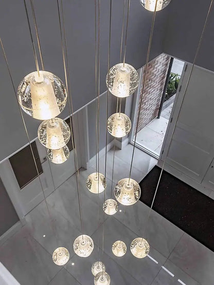 Lámpara de araña LED con bola de cristal DecorBites™ para decoración moderna de salas de estar y dormitorios