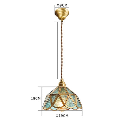 DecorBites™ Glass LED Pendant Lamp: Modern Copper Nordic Indoor Lighting for Home, Coffee, Bedroom & Living Room