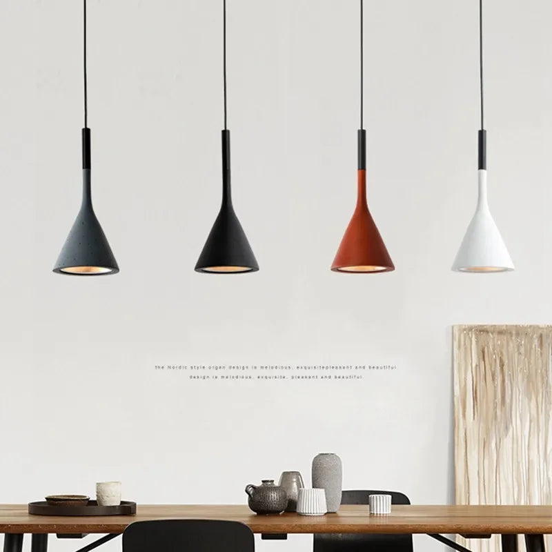 Modern Multicolor Metal Pendant Light with E27 Socket