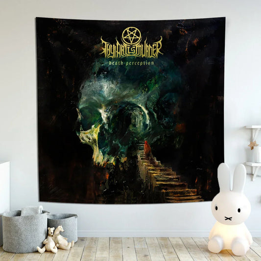 Decobites Thy Art Is Murder Band Flag Tapestry | Death Metal Music Decor