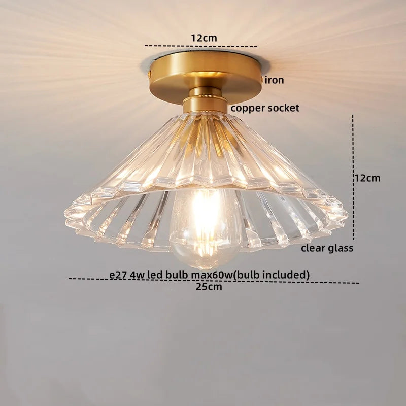 DecorBites™ LED Glass Ceiling Lamp for Interior Decor