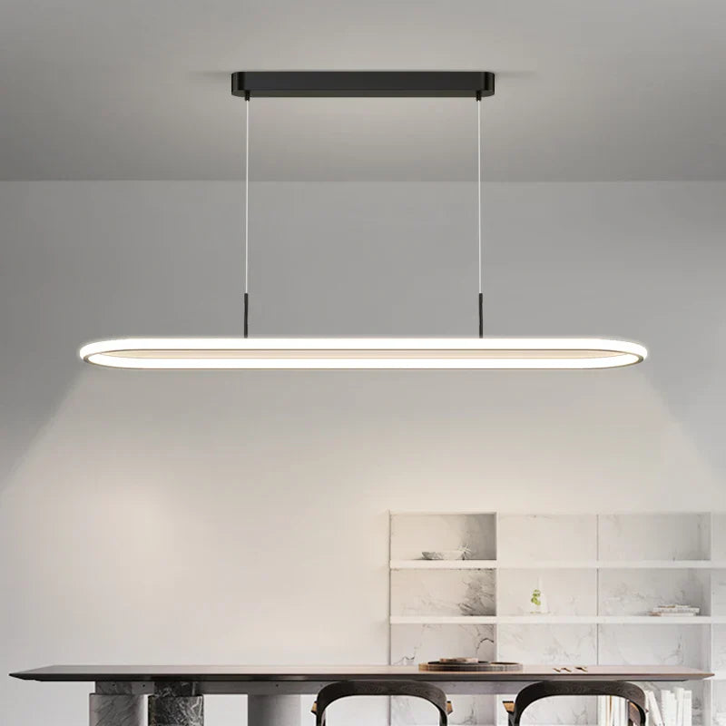 DecorBites™ LED Pendant Light for Dining Table Kitchen Home Decoration Indo Lighting Lustre White Black Fixture Hanging Lamp