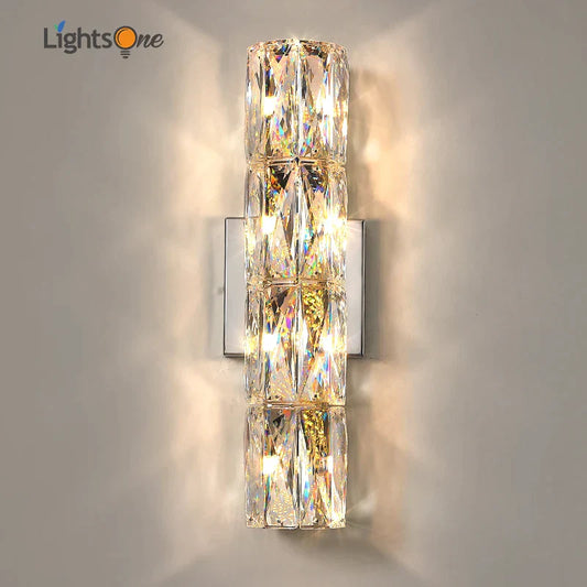 Aplique de pared DecorBites™ Crystal Deluxe para sala de estar, dormitorio, mesilla de noche o villa - Luz de lujo