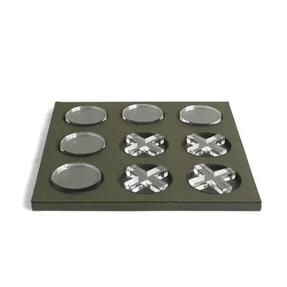 DecorBites™ Tablero de ajedrez geométrico de cuero, figuras decorativas transparentes para el hogar