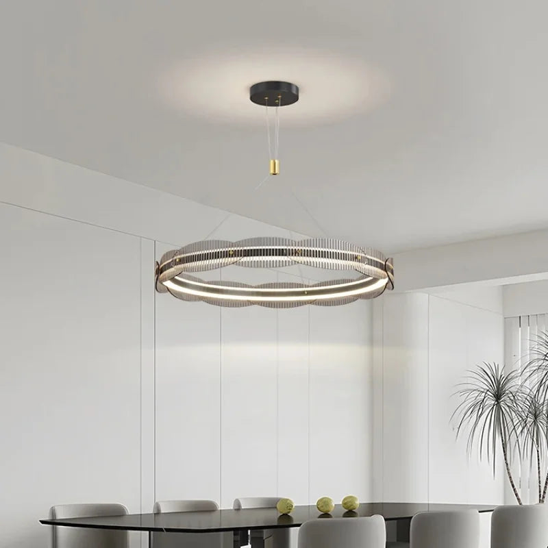 DecorBites™ LED Pendant Light: Modern Minimalist Chandelier for Living, Dining, Kitchen, Bedroom, Office