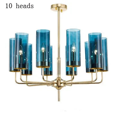 DecorBites™ Glass Chandelier: Elegant Nordic Design Hanging Lamp for Kitchen Island, Restaurant, and Home