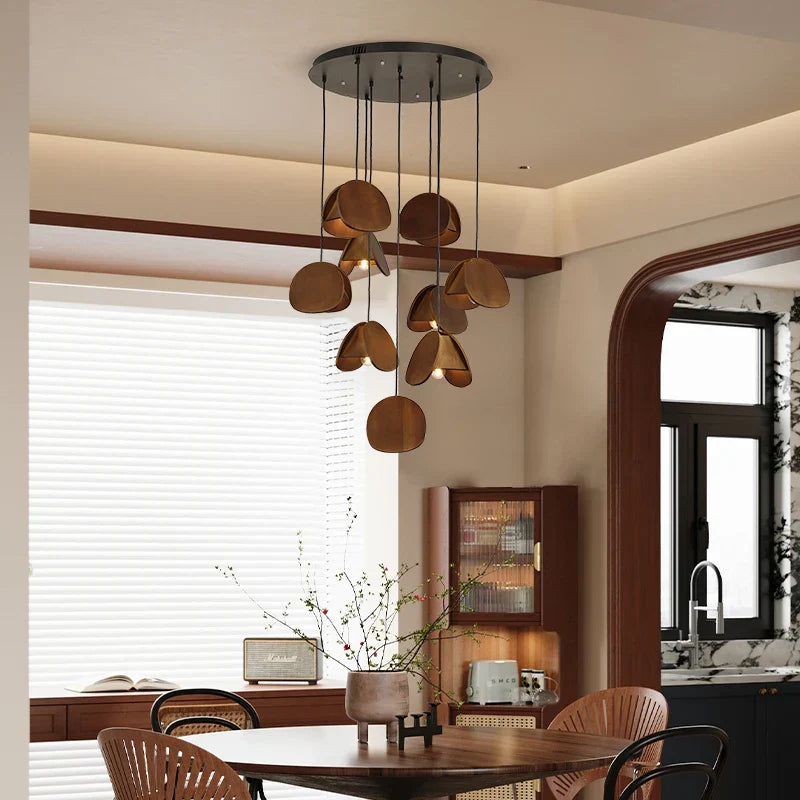 DecorBites™ Antique Style Solid Wood Retro Pendant Light - High-End Living Room Lighting