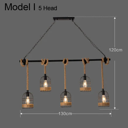 DecorBites™ Industrial Rustic Pendant Lights Indoor Lamp for Living Dining Room Home Décor