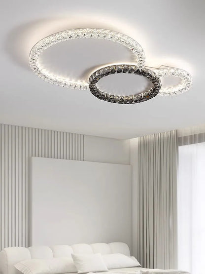 DecorBites™ Crystal Ceiling Lights LED Chandelier for Living Room Bedroom