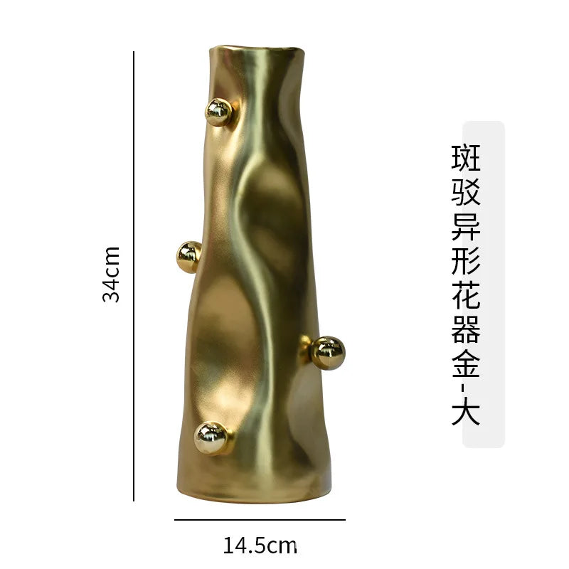 مزهرية كروية هندسية من DecorBites™: تنسيق زهور خزفي فريد لديكور المنزل