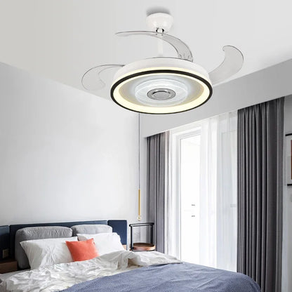 DecorBites™ Crystal Chandelier LED Ceiling Fan with Remote Control Switch