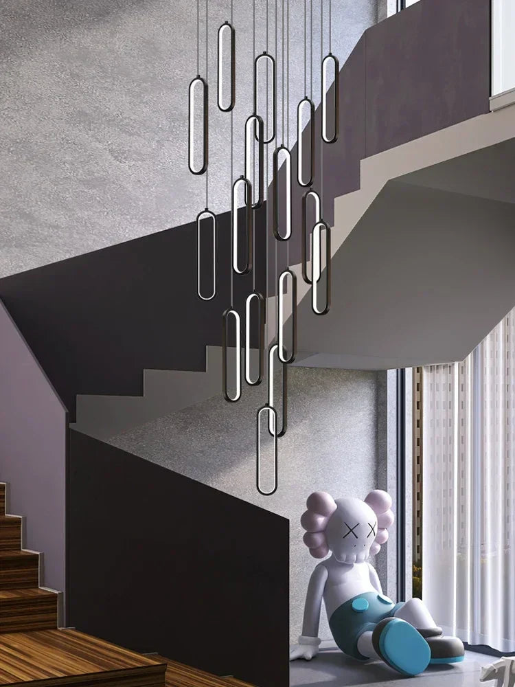 DecorBites™ LED Staircase Branch Chandelier for Modern Living & Dining Rooms