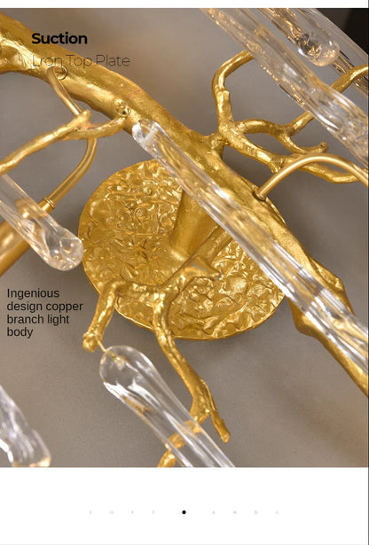 DecorBites™ Crystal Wall Lamp Living Room Bedroom Bedside Art Light