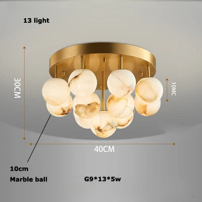 DecorBites™ LED Marble Balls Chandelier for Dinning Room