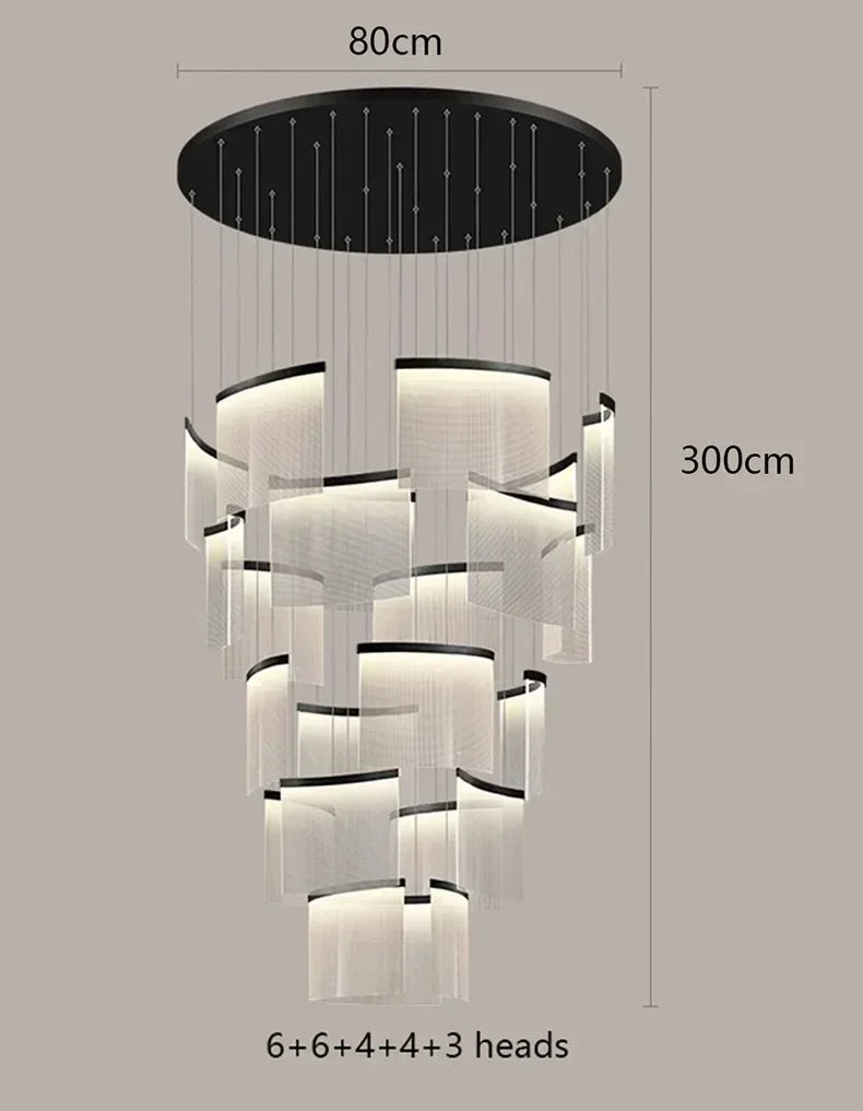 DecorBites™ Elegant LED Ceiling Chandelier for Modern Bedroom and Dining Room