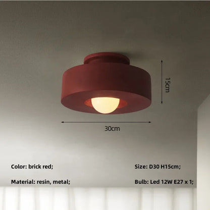 DecorBites™ Led Ceiling Light Macaron Minimalist Small Round Hallway Balcony Bedroom E27