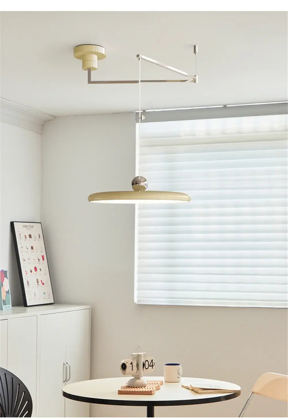 DecorBites™ Rotatable Nordic LED Pendant Light - Cream Iron Chandelier
