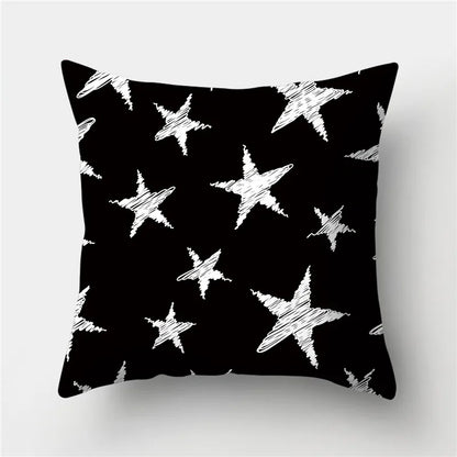 Funda de almohada DecorBites™ con rayas geométricas, 45x45 cm, de poliéster, para sala de estar