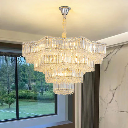 DecorBites™ Crystal Livingroom Chandelier: Modern Luxury for Dining Room, Bedroom, and Hall