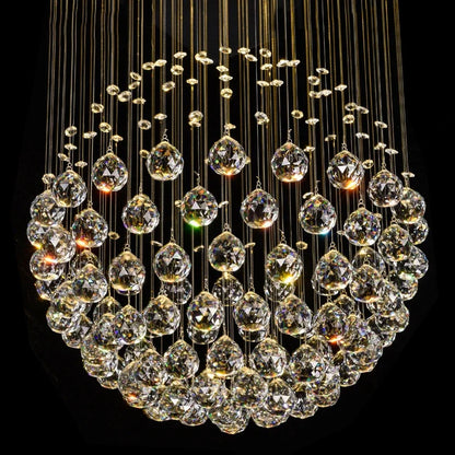 DecorBites™ K9 Crystal Ball LED Ceiling Chandelier for Living Dining Room Bedroom Home Decor