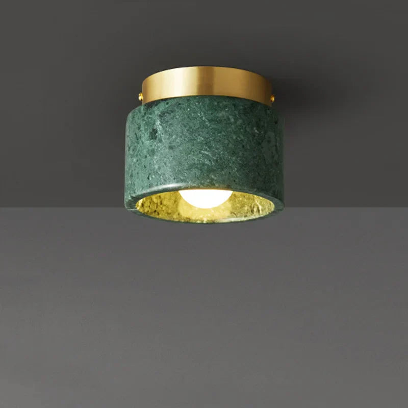 DecorBites™ Green White Marble Downlight for Luxe Living Spaces